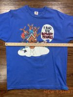 vtg 90 s christmas shirt sarcastic sz xl blue tee usa made single stitch funny 5.jpg