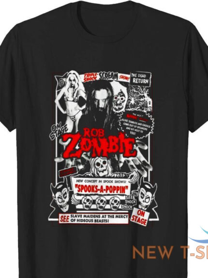 vtg rob zombie band art halloween t shirt black cotton size s 3xl for fans 0.jpg