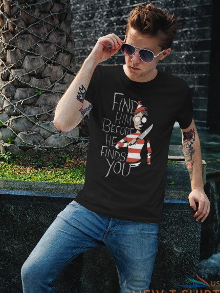 where s waldo t shirt unisex funny horror adult halloween sizes fall new 1 1.png