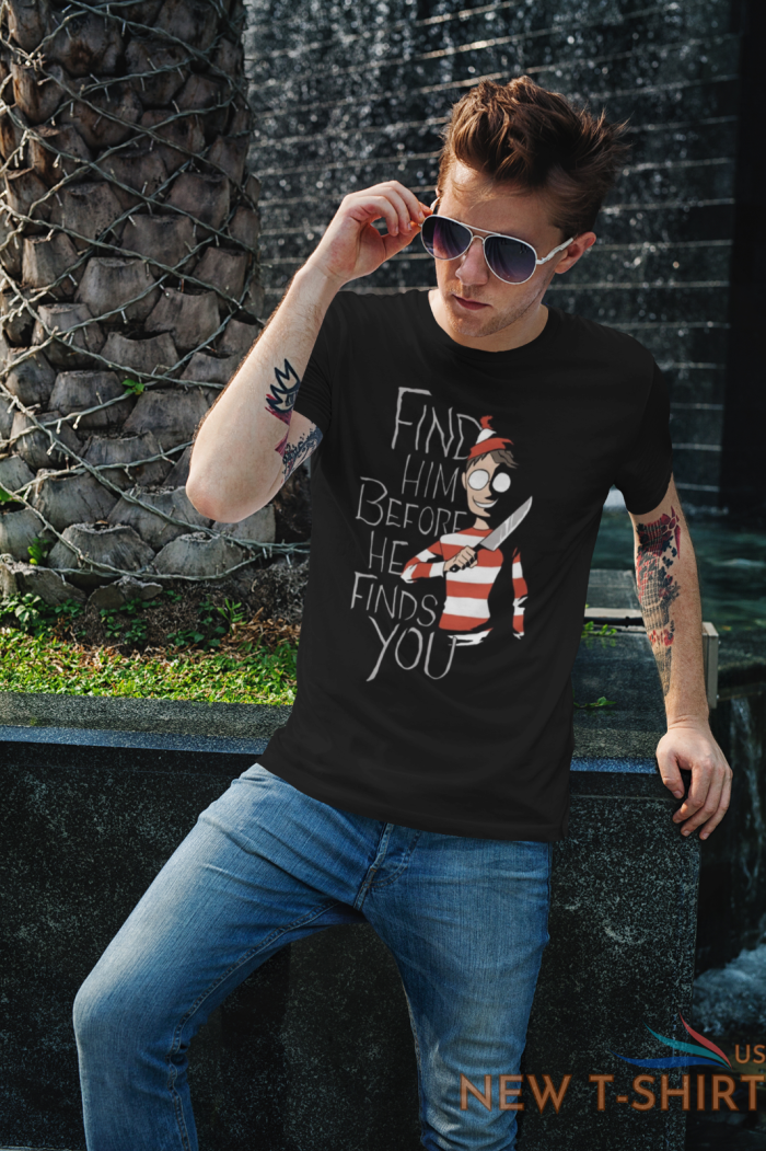 where s waldo t shirt unisex funny horror adult halloween sizes fall new 1 1.png