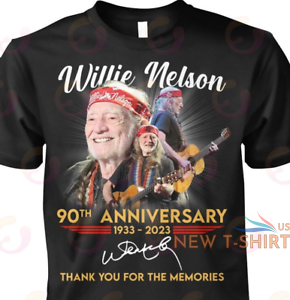 willie nelson 90th anniversary 1933 2023 thank you for the memories t shirt 0.png