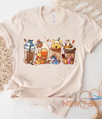 winnie the pooh coffee latte vintage fall season halloween pumpkin t shirt s 5xl 0.jpg