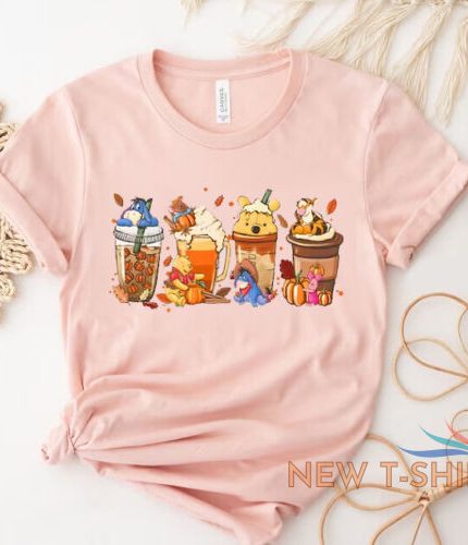 winnie the pooh coffee latte vintage fall season halloween pumpkin t shirt s 5xl 1.jpg