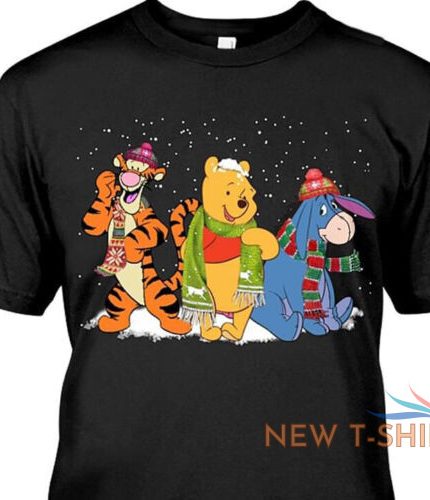 winnie the pooh tigger pooh and eeyore merry christmas tshirt men 1.jpg