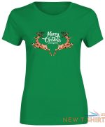 women merry christmas everyone t shirt reindeer print girls short sleeve top 0.jpg