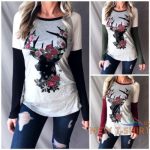 women s long sleeve holiday raglan top tee shirt with deer graphic christmas 0.jpg