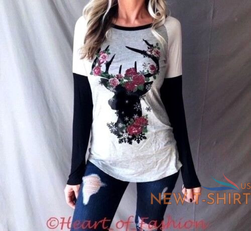 women s long sleeve holiday raglan top tee shirt with deer graphic christmas 2.jpg