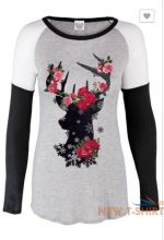 women s long sleeve holiday raglan top tee shirt with deer graphic christmas 5.jpg