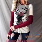 women s long sleeve holiday raglan top tee shirt with deer graphic christmas 7.jpg