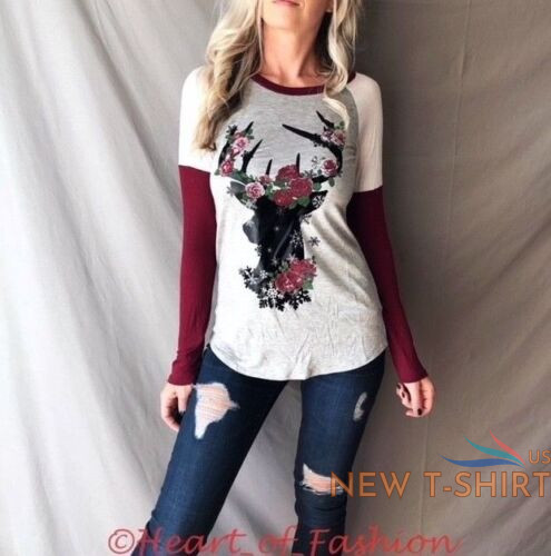 women s long sleeve holiday raglan top tee shirt with deer graphic christmas 9.jpg