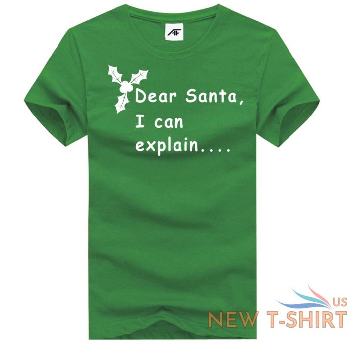 women s printed dear santa i can explain christmas t shirts round neck tee top 4.jpg