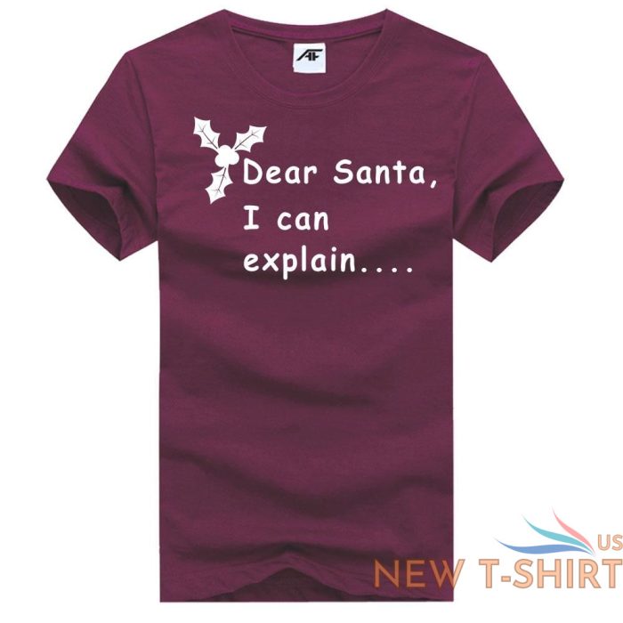 women s printed dear santa i can explain christmas t shirts round neck tee top 5.jpg