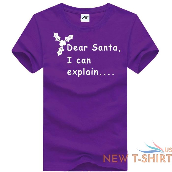 women s printed dear santa i can explain christmas t shirts round neck tee top 7.jpg