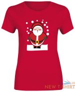 women santa claus printed t shirt cotton tee girls top short sleeve christmas 3.jpg