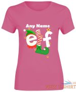 womens girls any name elf christmasprint t shirt 4.jpg