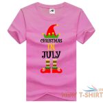 womens girls christmas in july printed t shirt short sleeve novlety top tees 2.jpg