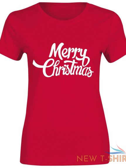 womens girls merry christmas printed t shirt crew neck gift top tees 0.jpg
