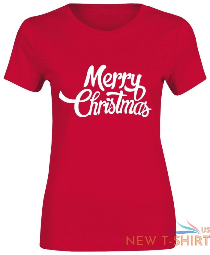 womens girls merry christmas printed t shirt crew neck gift top tees 0.jpg