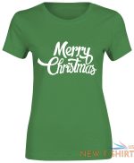 womens girls merry christmas printed t shirt crew neck gift top tees 2.jpg