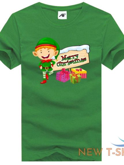 womens girls merry christmas tshirt round neck short sleeve shirts 0.jpg