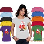 womens girls santa christmas gifts print t shirt 0.jpg