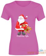 womens girls santa christmas gifts print t shirt 1.jpg