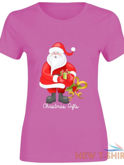 womens girls santa christmas gifts print t shirt 1.jpg