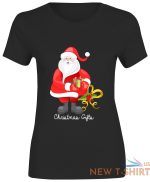 womens girls santa christmas gifts print t shirt 2.jpg