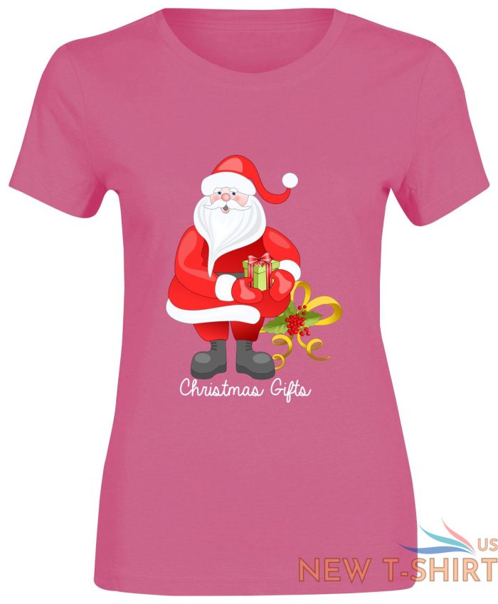 womens girls santa christmas gifts print t shirt 4.jpg