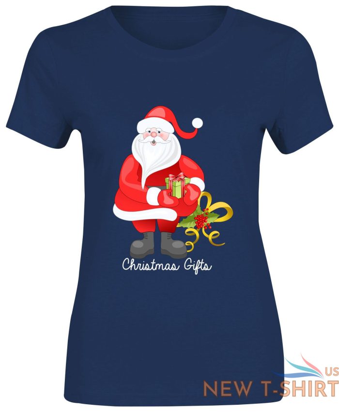 womens girls santa christmas gifts print t shirt 7.jpg