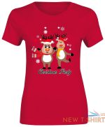 womens girls t shirt reindeer dance xmas party print crew neck t shirt 0.jpg