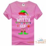 womens i m the witty elf printt shirt girls short sleeve fancy xmas shirt 0.jpg