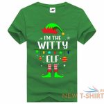 womens i m the witty elf printt shirt girls short sleeve fancy xmas shirt 3.jpg