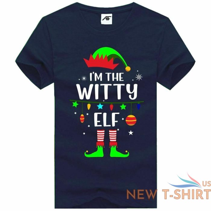 womens i m the witty elf printt shirt girls short sleeve fancy xmas shirt 6.jpg