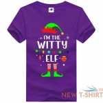 womens i m the witty elf printt shirt girls short sleeve fancy xmas shirt 8.jpg