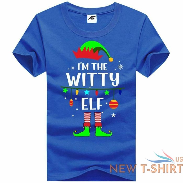 womens i m the witty elf printt shirt girls short sleeve fancy xmas shirt 9.jpg