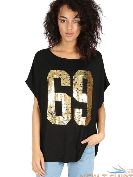 womens ladies batwing sleeve printed off shoulder bardot oversized t shirt top 1.jpg