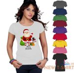 womens ladies merry christmas santa gifts snowman t shirt 4.jpg