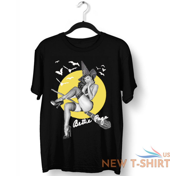 xmas with bettie page happy halloween shirt classic black unisex s 5xl cc2106 0.png