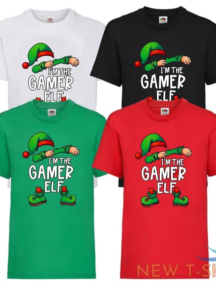 adults kids i m the gamer elf t shirt gaming christmas 2022 family tee xmas gift 0.jpg
