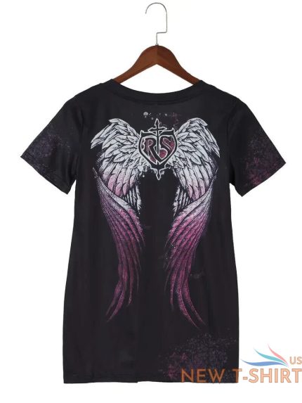 affliction style womens t shirt black purple skull crosses graphic vintage y2k 1.jpg