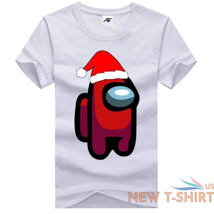 among us ladies printed christmas t shirts round neck summer wear casual tops 3.jpg