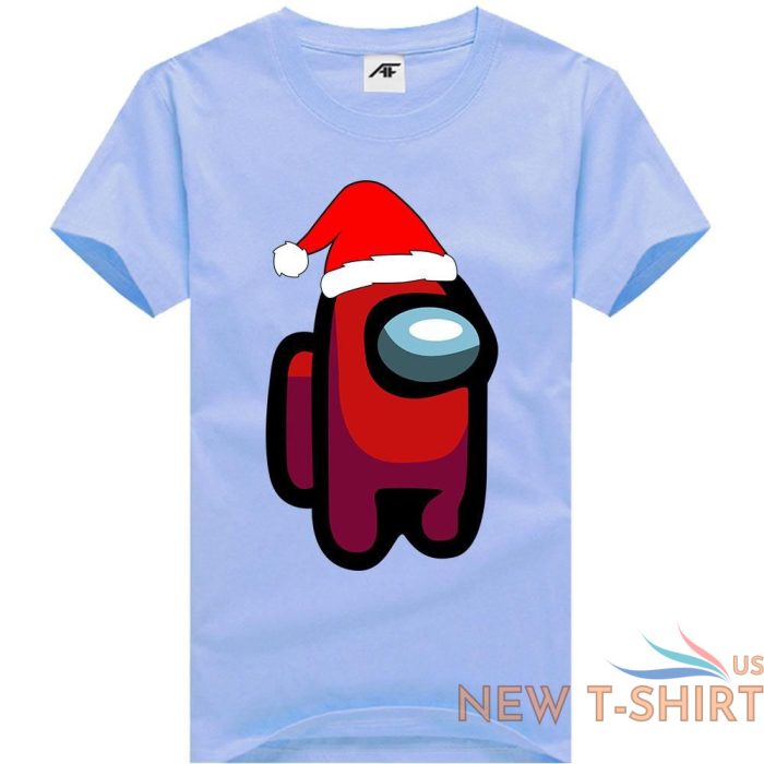 among us ladies printed christmas t shirts round neck summer wear casual tops 6.jpg