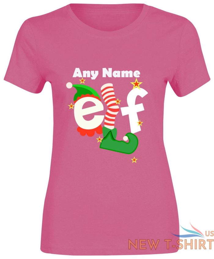 any name elf christmas tshirt print womens girls short sleeve cotton tee lot 4.jpg