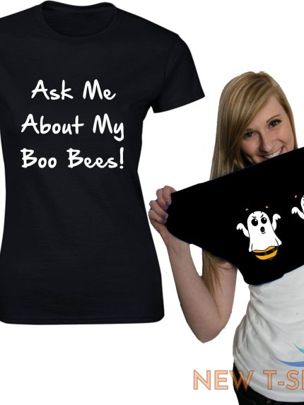 ask me about my boo bees halloween ladies t shirt funny ghost boobies flip top 0.jpg