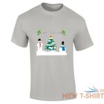 boys christmas snowman tree print mens short sleeve fancy cotton xmas tee 5.jpg