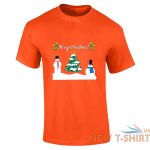 boys christmas snowman tree print mens short sleeve fancy cotton xmas tee 9.jpg