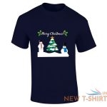 boys christmas snowman tree print mens short sleeve sports cotton tee lot 7.jpg