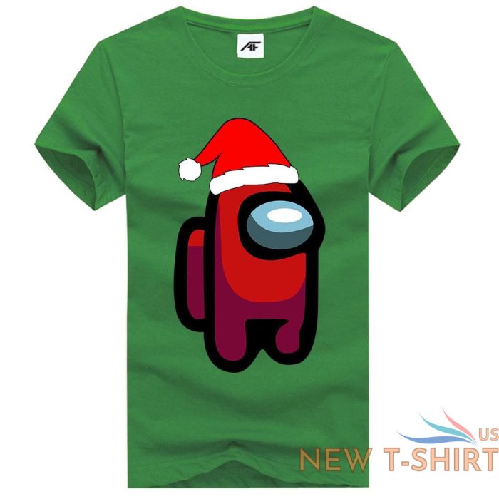 boys printed christmas among us t shirt casual summer wear short sleeves tees 3.jpg