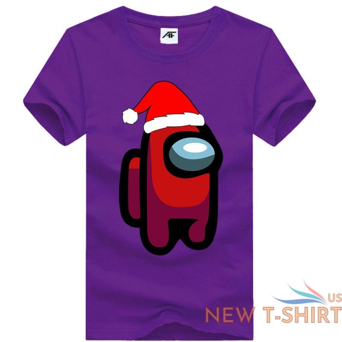 boys printed christmas among us t shirt casual summer wear short sleeves tees 9.jpg